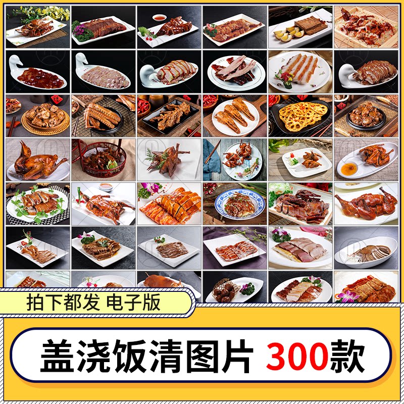 盖浇饭盖图片菜品美食饭店快餐卤肉鸡排饭拌饭美团外卖照片素材