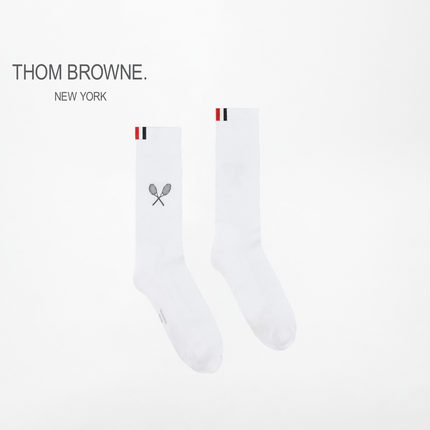 [冬季新品]THOM BROWNE网球拍运动袜