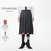 女士羊毛斜纹百褶裙半身裙 BROWNE 6期免息 THOM