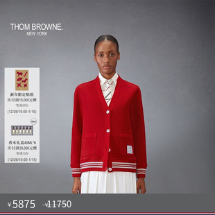 五折优惠 THOM 女士春夏回纹针织 领开衫 BROWNE