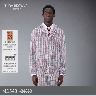 2024男士 BROWNE THOM 棉质拉链连帽夹克 秋冬优惠
