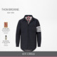 12期免息 THOM BROWNE 男士 四条纹鹅绒内置背带充绒夹克外套