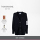 12期免息 四条纹羊毛宽松 THOM BROWNE 女士 领开衫