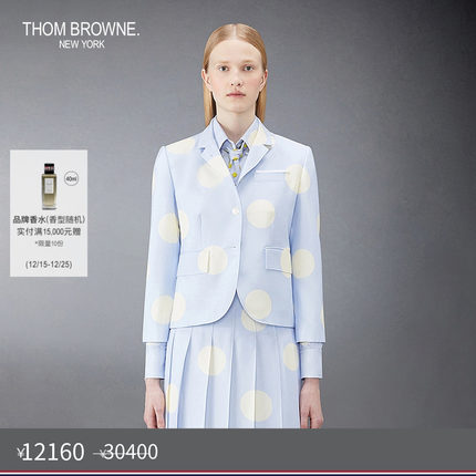 [秋冬优惠]THOM BROWNE 女士波点丝绸高袖笼西服外套