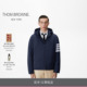 12期免息 THOM BROWNE 男士 四条纹拉链连帽宽松鹅绒羽绒服外套