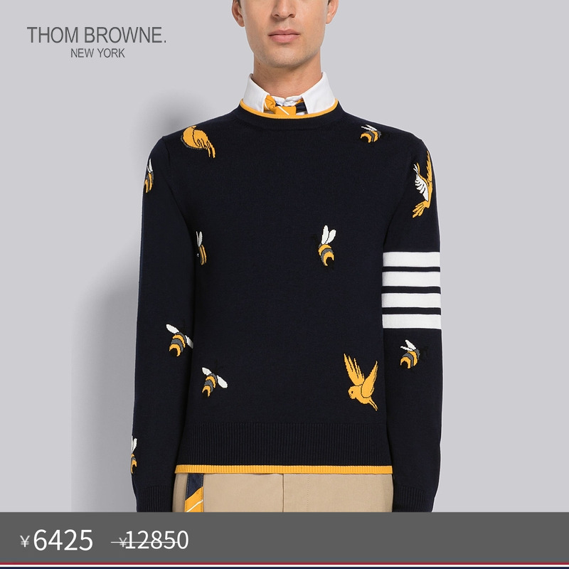 限定圆领套头衫ThomBrowne