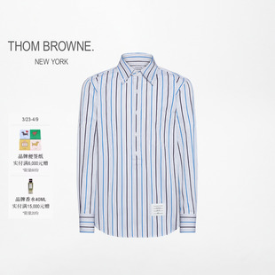 6期免息 男士 THOM 2026新品 竖条纹棉质衬衫 BROWNE新品