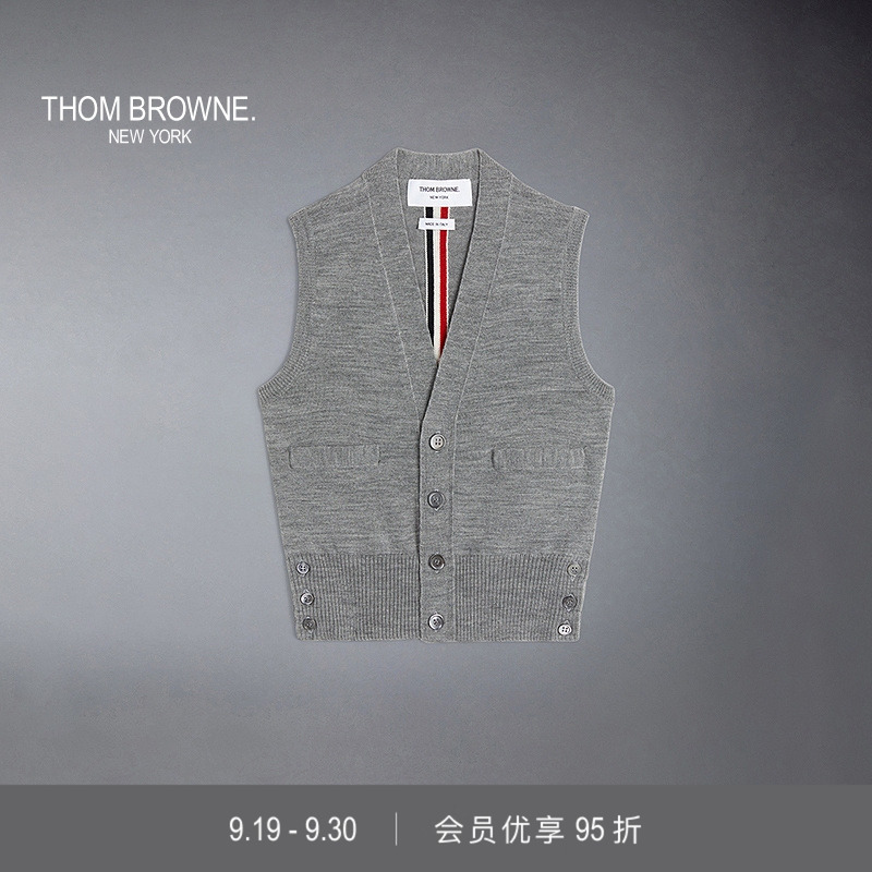 ThomBrowne早春羊毛背心开衫