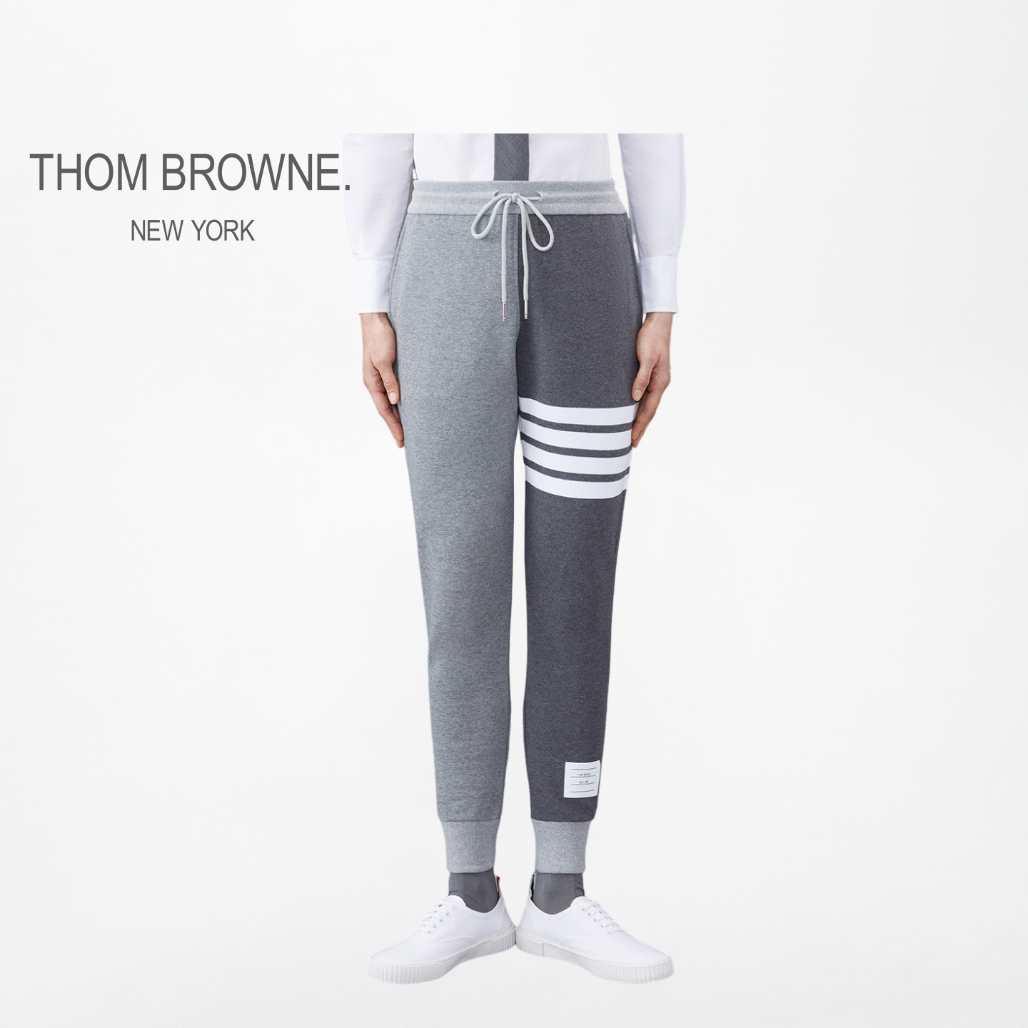 [五折优惠]THOM BROWNE 女士经典四条纹棉运动裤卫裤,女装/女士精品,休闲裤,淘宝优惠券,粉丝福利购,淘宝优惠卷
