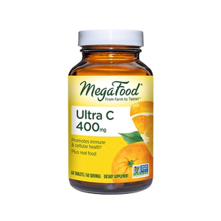 【维C组合装】MegaFood维生素C400mg高剂量高浓VC免疫力60片*3瓶