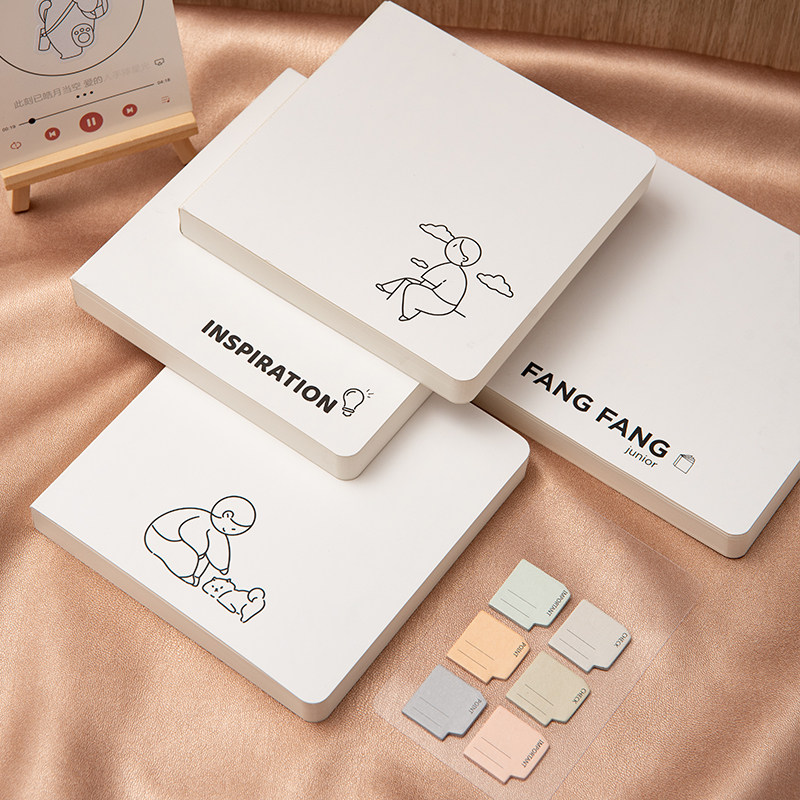 加厚手帐本方格内芯原创设计记事本子网红可爱日记本高颜值办公学习