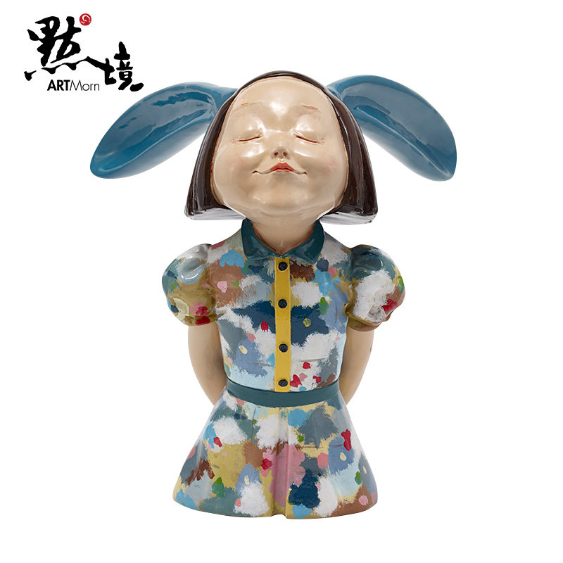 默境 我看到了幸福艺术家的调色盘客厅装饰桌面雕塑摆件节日礼物