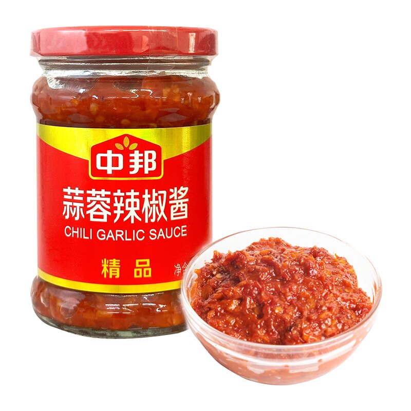 沃集鲜中邦蒜蓉辣椒酱230g炒菜拌面调味酱下饭菜蘸料沃尔玛代购