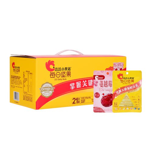 沃集鲜洽洽坚果礼盒483g+60g独立小包装下午茶休闲零食沃尔玛代购