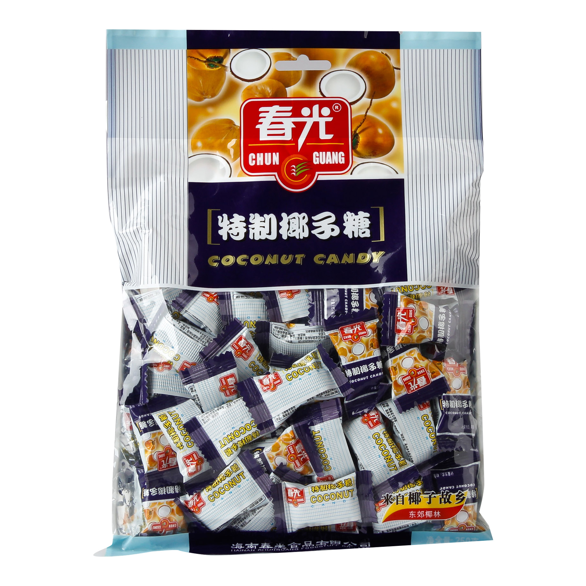 沃集鲜春光特制椰子糖250g椰味浓郁不腻糖果零食小吃沃尔玛代购