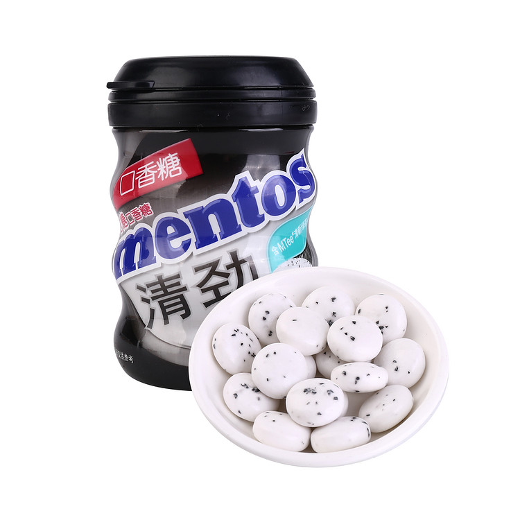 沃集鲜曼妥思清劲无糖口香糖(特强薄荷味)56g休闲零食沃尔玛代购