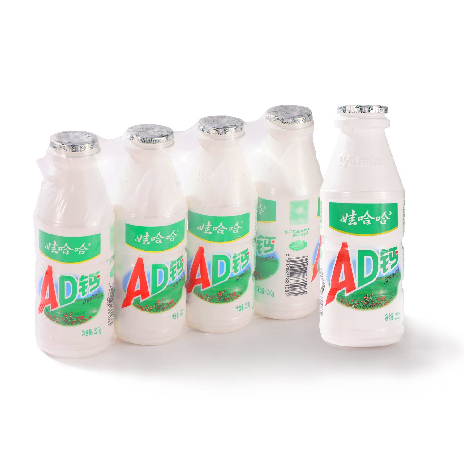 沃集鲜娃哈哈AD钙奶饮料220g*4营养美味怀旧零食饮品沃尔玛代购