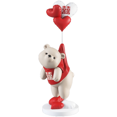 潮玩熊婚房家居装饰新人结婚礼品