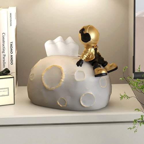 大气纸巾盒宇航员装饰摆件