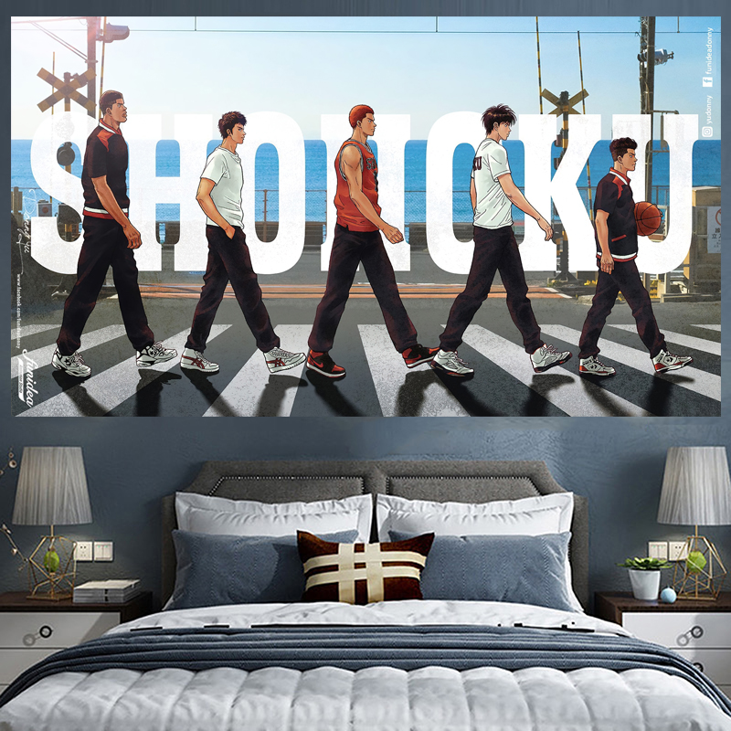 日式灌篮高手动漫超大背景布
