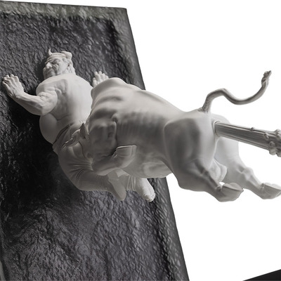 陈文令牛气冲天艺术雕塑摆件