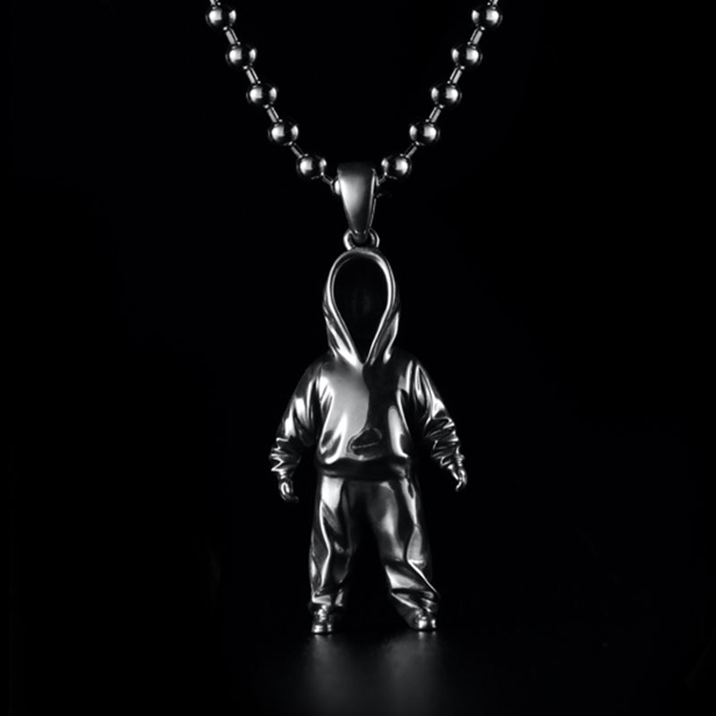 黄玉龙Yulong Lab艺术衍原创设计衍生品个性卫衣吊坠男士银饰项链