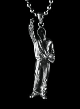 黄玉龙Yulong Lab艺术衍原创设计生品银男士银饰项链个性嘻哈吊坠