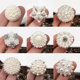 扣皮草辅料扣子 扣珍珠纽扣风衣外套袖 时尚 百搭毛衣大衣小香风时装