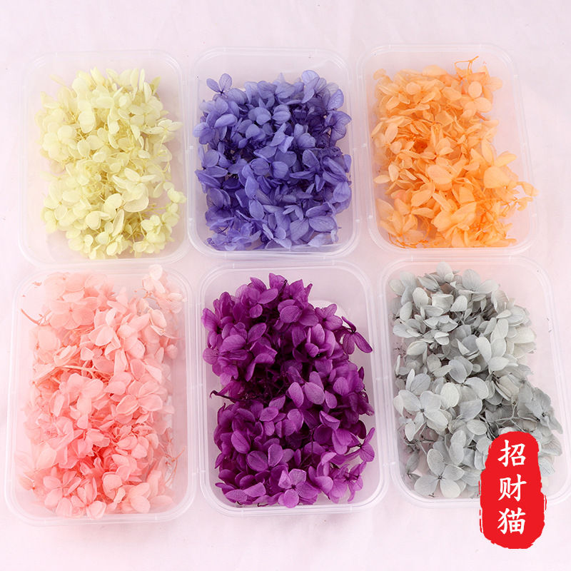 手工干花永生花diy材料包车挂制作花环干花木绣球装饰永生干花包