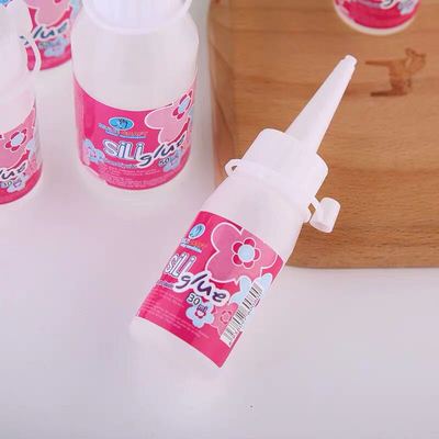 酒精胶手工DIY不织布胶麻绳儿童保丽龙手工艺专用透明强力软胶水