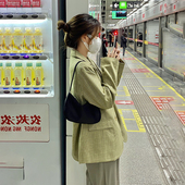 2022年春季 外套女 西服上衣小个子休闲气质格子小西装 新款 炸街短款