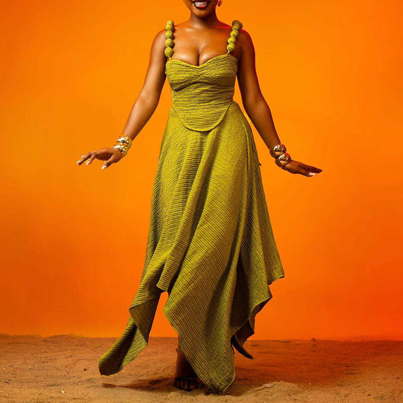 新款 橄榄绿两件套2025冬季性感抹胸麻花吊带+不规则半身裙套装女,女装/女士精品,时尚套装,淘宝优惠券,粉丝福利购,淘宝优惠卷