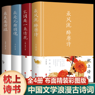 典藏版 精装 最是元 全4册最风流醉唐诗 散文解读古典文学鉴赏古诗词鉴赏书籍 宋词是一朵情花 硬壳中国古诗词大会 曲销魂 最美是诗经