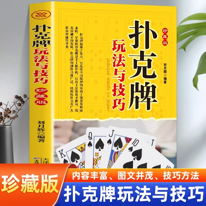 扑克牌玩法与技巧正版书籍