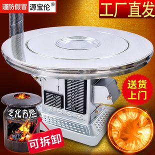 柴煤两用气化炉农村家用烤火炉室内无烟取暖炉冬季新款汽化柴火炉
