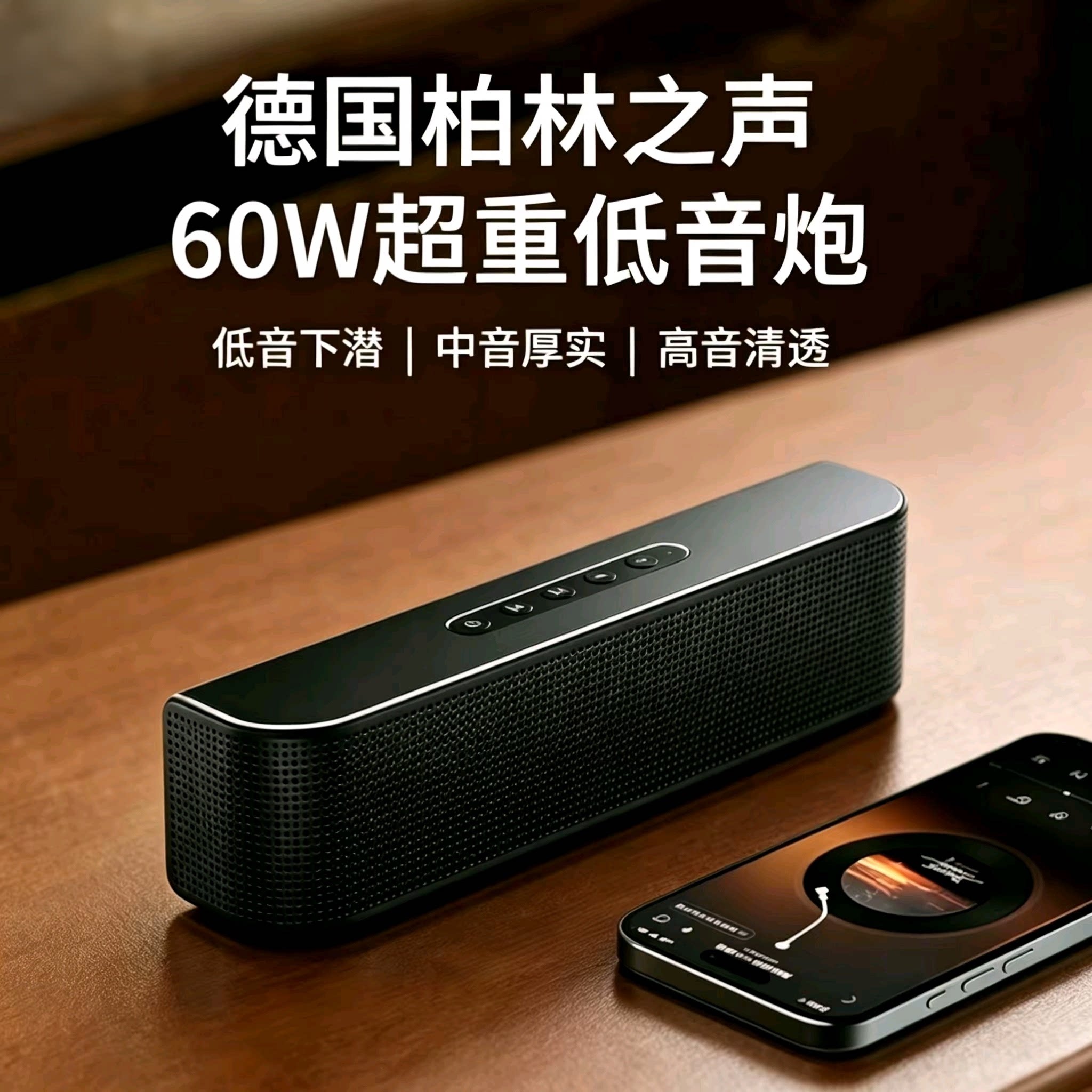 德国柏林之声蓝牙音箱S9Plus二分频家用桌面高音质发烧级高端音响