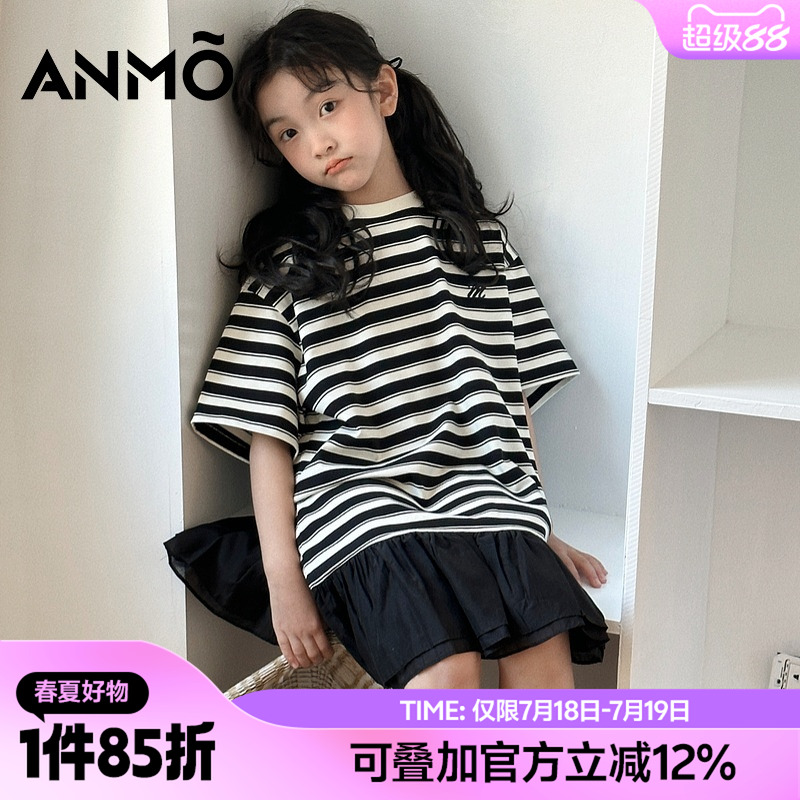 ANMO安墨女宝短袖连衣裙