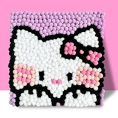 毛球画 儿童毛球画DIY手工创意粘贴画制作材料包幼儿园玩具