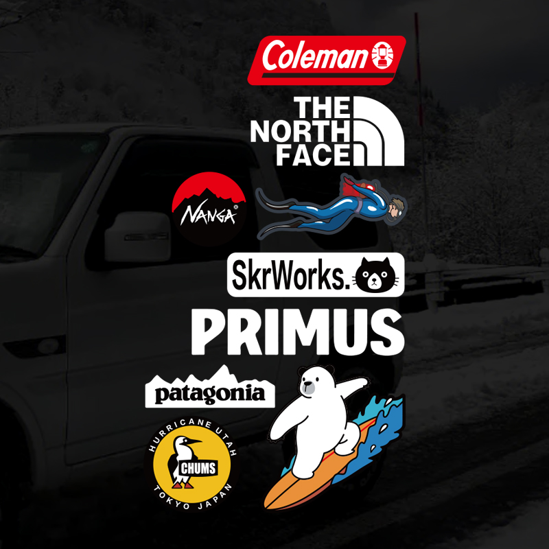 2025新款高级感运动户外硬派越野自驾游汽车贴纸个性创意装饰贴画