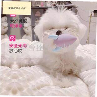 q宠物迷你发声玩具火箭橡胶小L型幼犬马尔济斯约克夏磨牙.