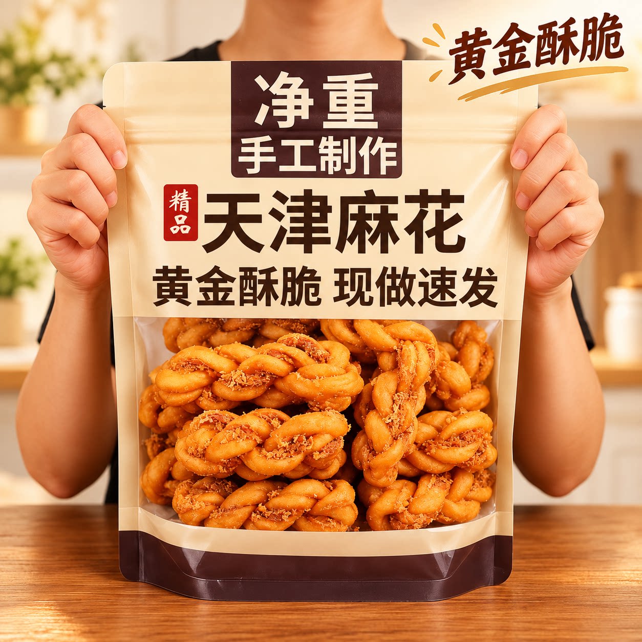 正宗天津大麻花麻官方旗舰店特产