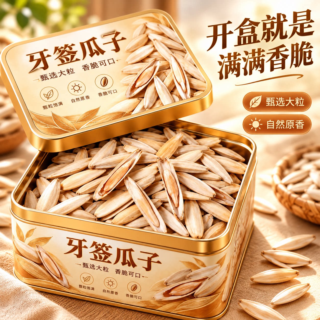 正宗新疆牙签瓜子大颗粒原味炒货