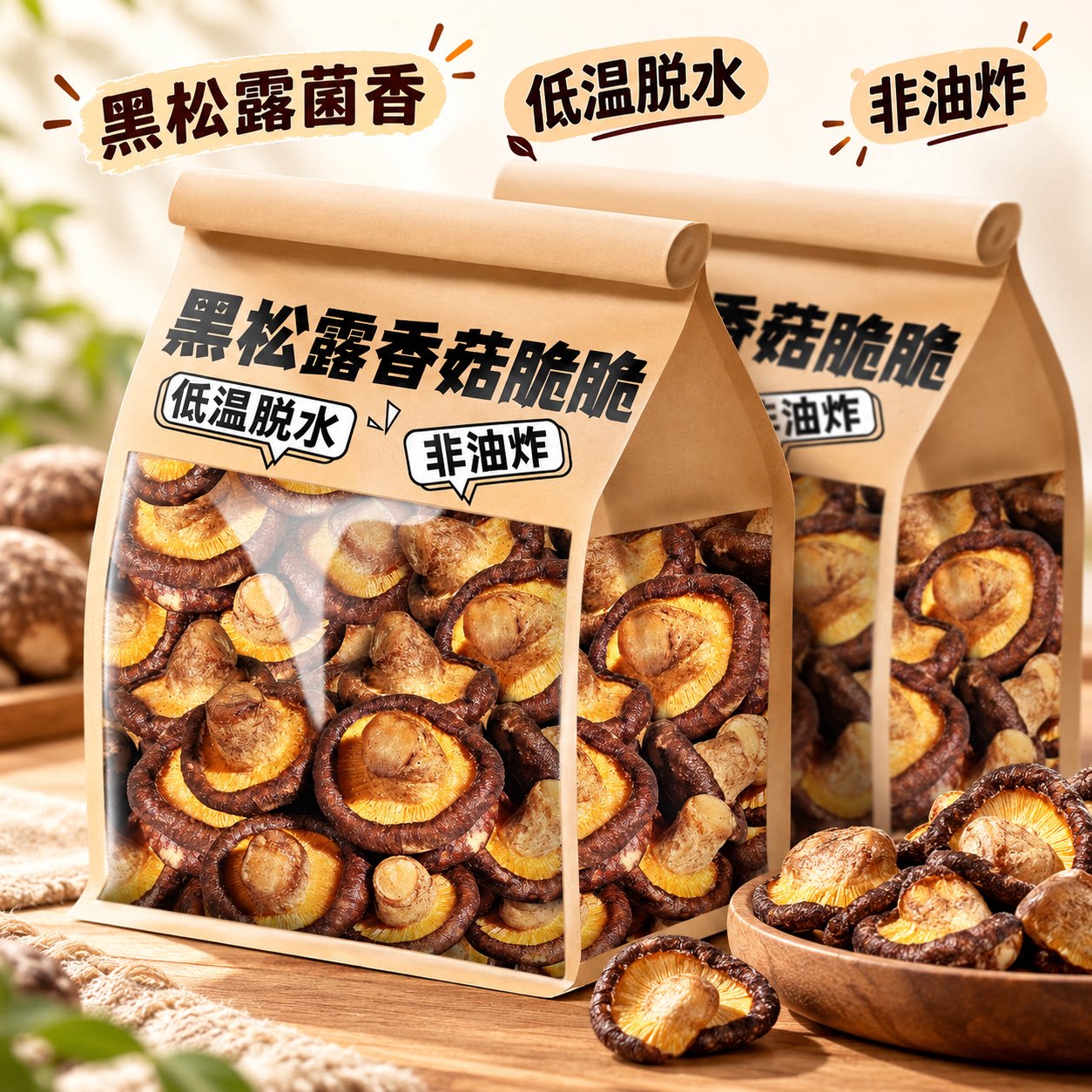正品香菇脆官方旗舰店原味开袋即