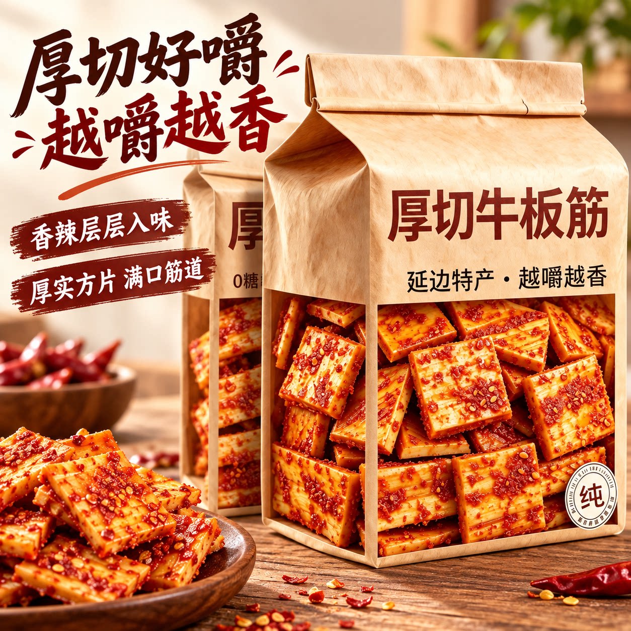 特级内蒙古牛板筋小包装塑胶跑道