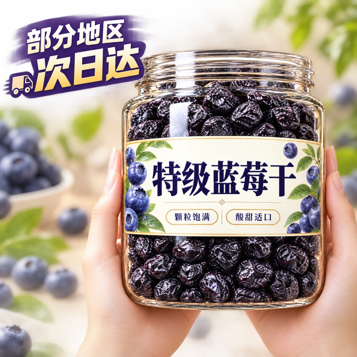 东北特产蓝莓干特级野生果干零食