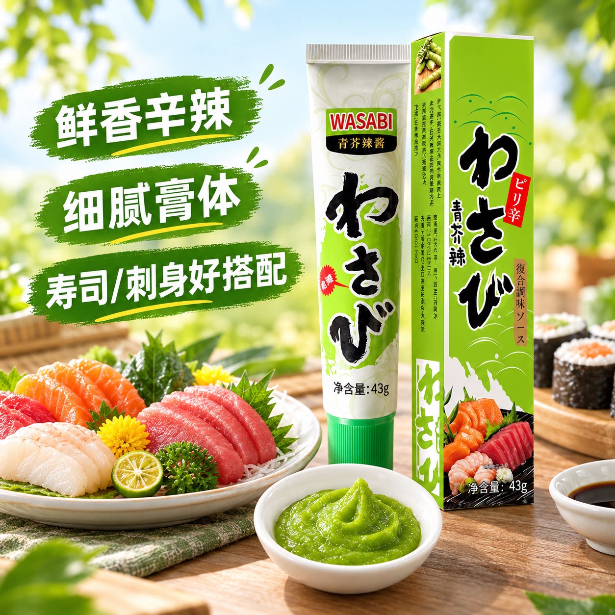 芥末酱芥末膏日本进口料理青芥辣