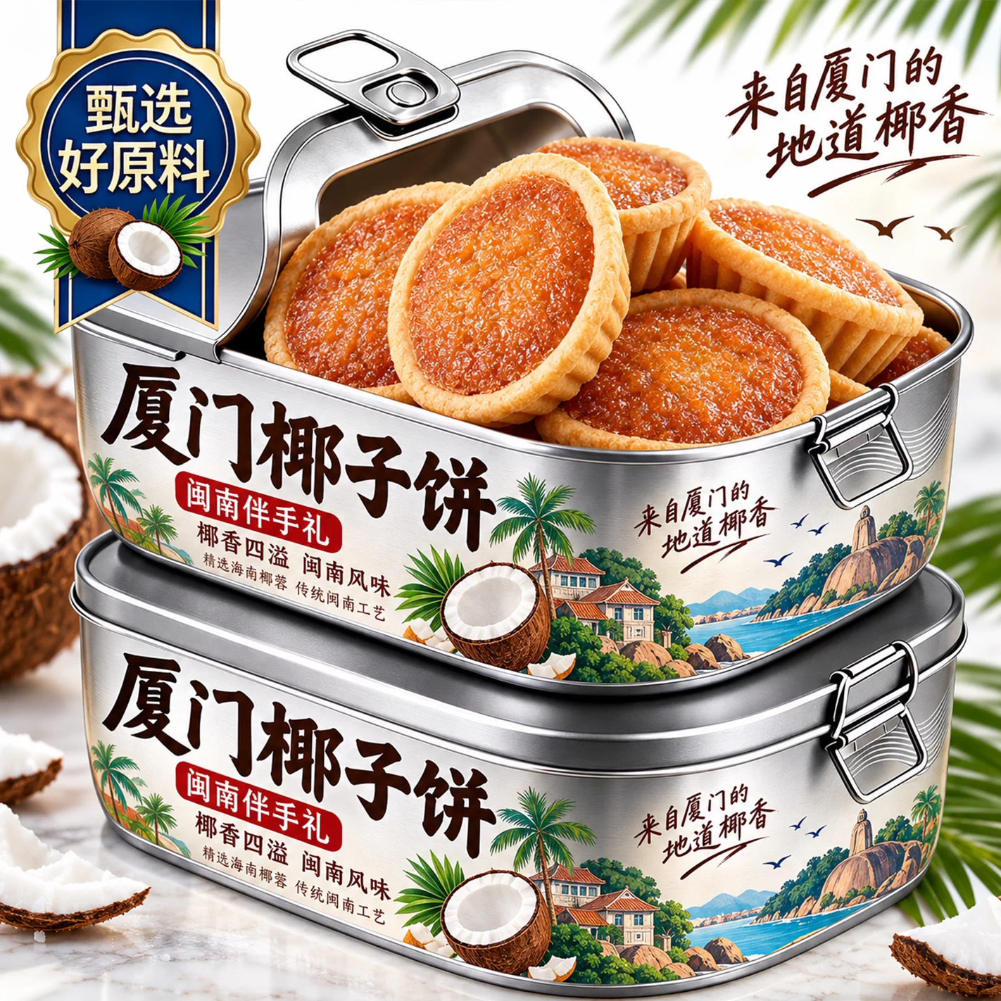 厦门特产椰子饼官方旗舰店福建