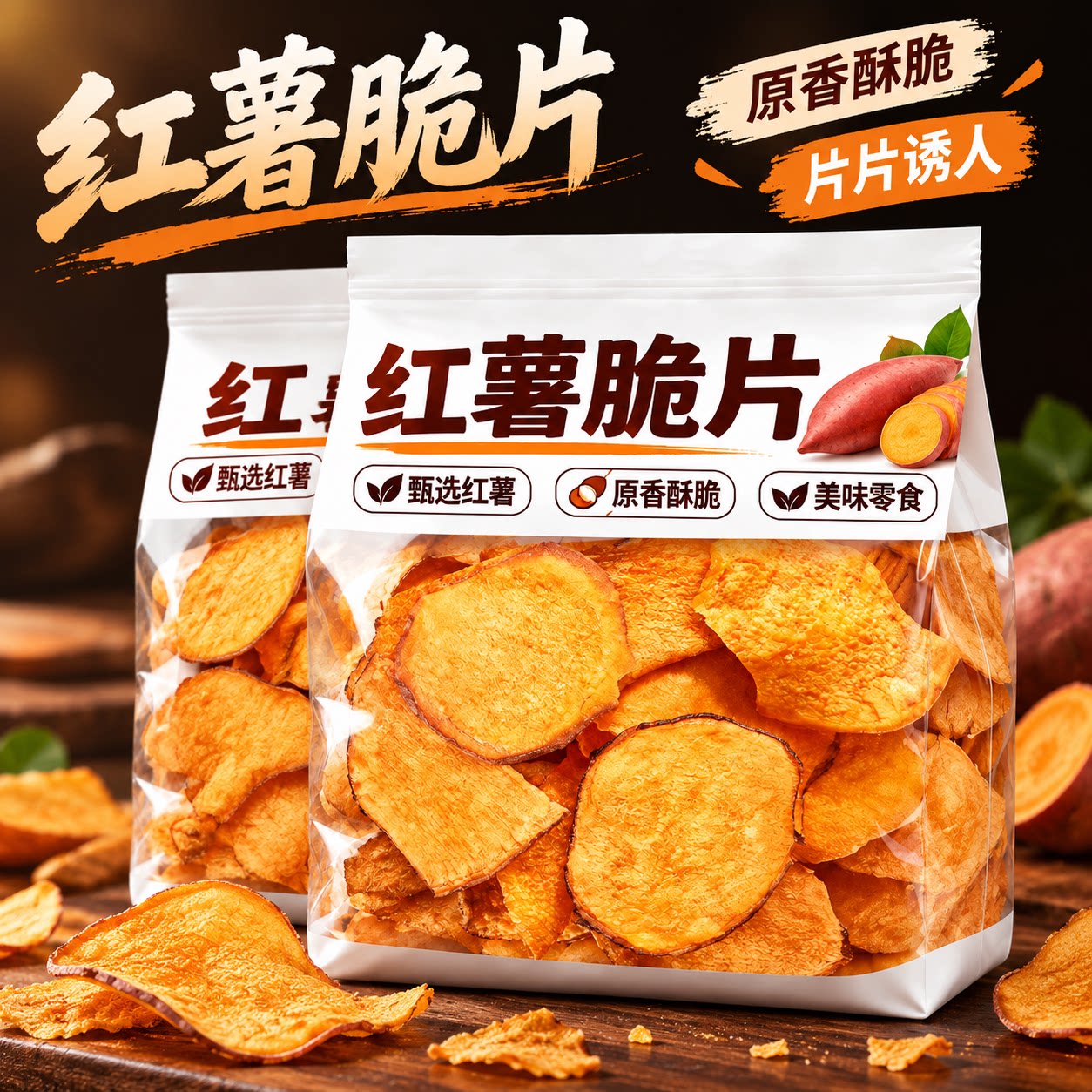 红薯干脆片红薯片干非油炸地瓜干