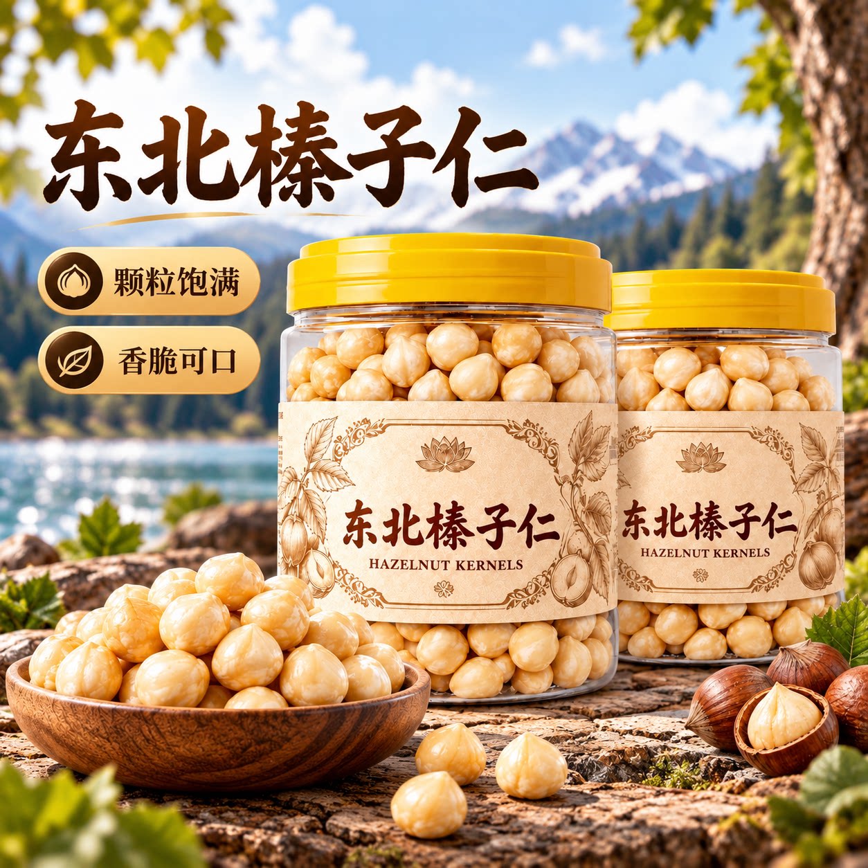 榛子仁烘官方旗舰店专用东北特产