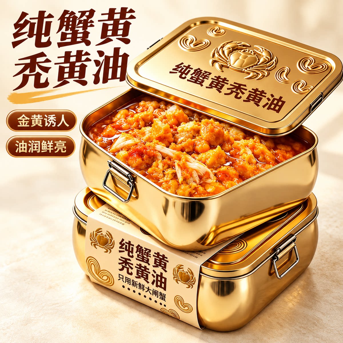正宗蟹黄酱纯蟹黄官方旗舰店商超